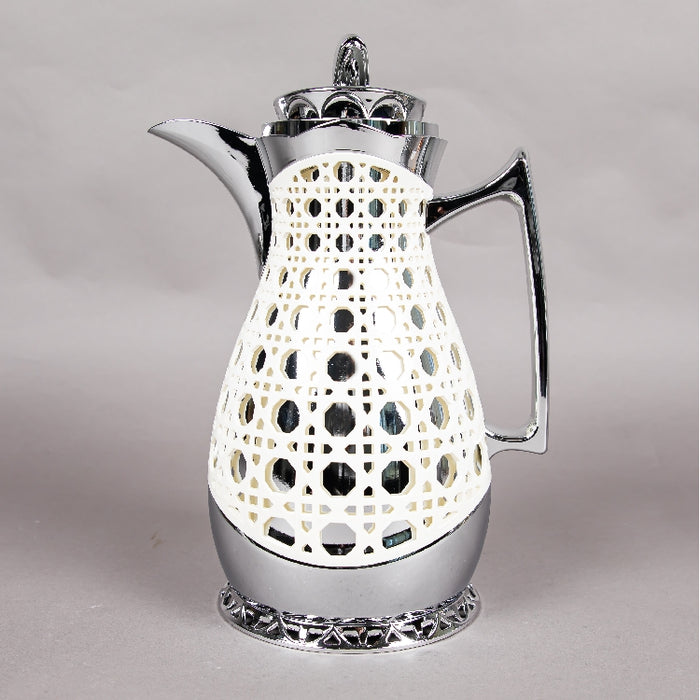 JIEGUAN VACUUM FLASK 1LITER CREAM/SILVER (202035079)