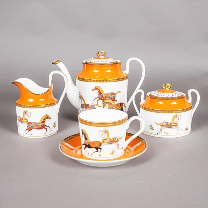 STECHCOL NEWBONECHINA 45PCS DINNER SET ORANGE (202029144)