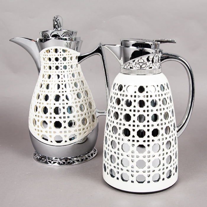 JIEGUAN VACUUM FLASK 1LITER CREAM/SILVER (202035073)