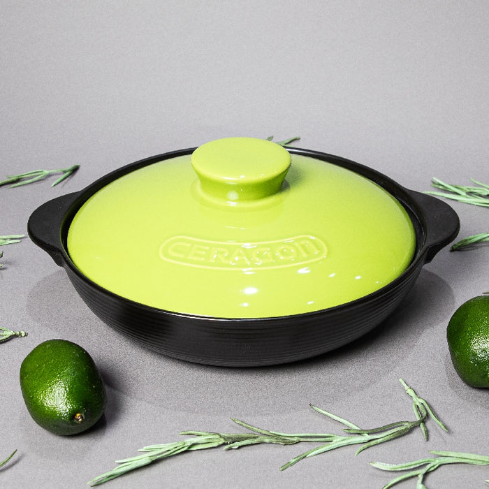 GREEN PORCELAIN CASSEROLE 2LITER (202029135)