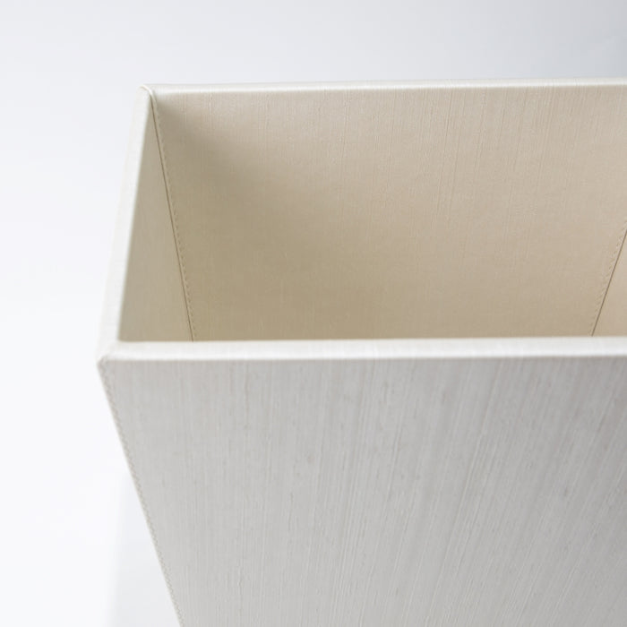 CONIC WASTE BASKET SILK IVORY (202042179)
