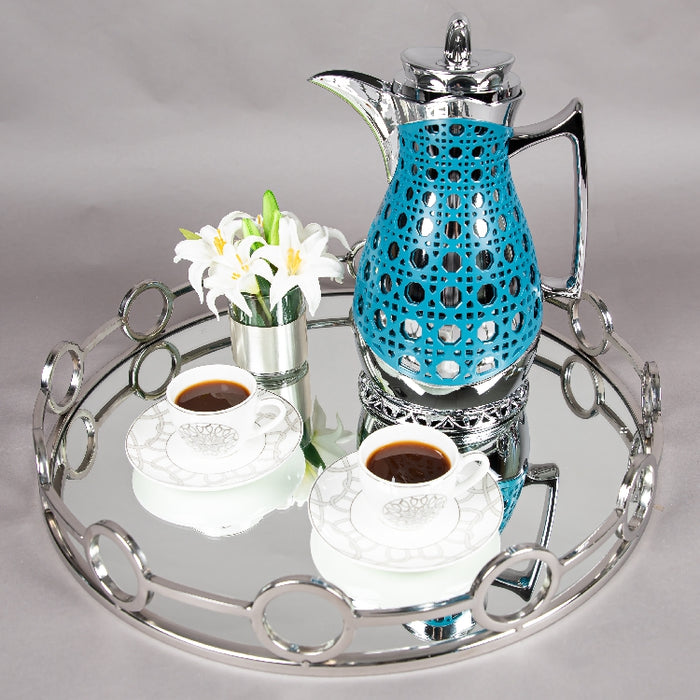 JIEGUAN VACUUM FLASK 1LITER BLUE/SILVER (202035077)