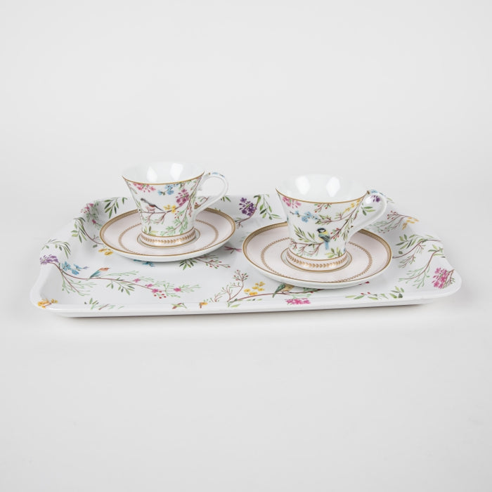 BIRDS MELODY SET 2 COFFEE CUP&SAUCER 80ML (202073275)