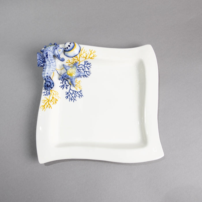 CORAL PLATE WAVE 25CMX25CM (202029238)