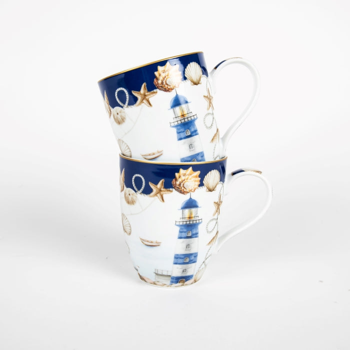 BLUE LTHOUSE S/2 MUG 350ML (202073460)