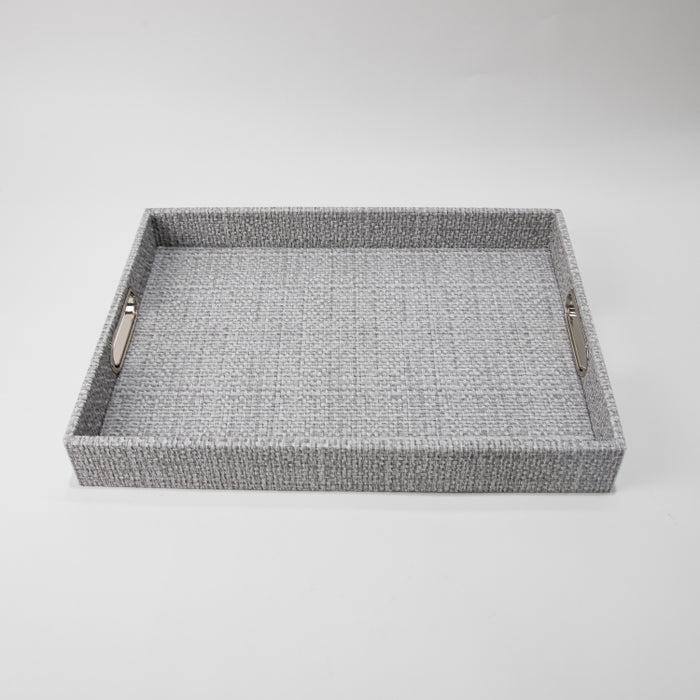 RECT.TRAY WITH HANDLE RAFYA GREY 45CMX33CM (202107469)