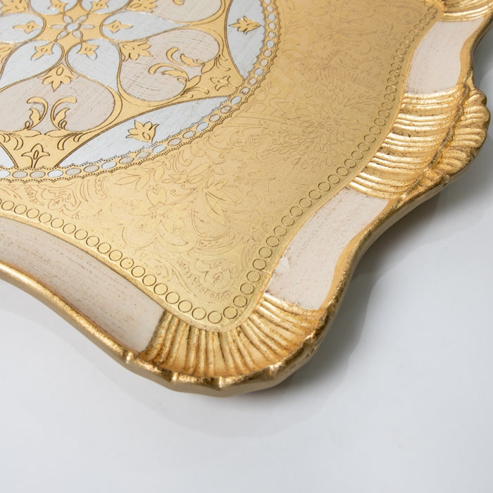 FALCONIERI WOODEN RECT.TRAY LRG GOLD/I (202107441)