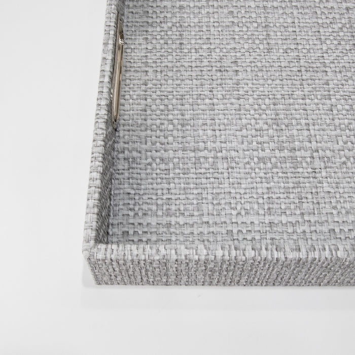 RECT.TRAY WITH HANDLE RAFYA GREY 45CMX33CM (202107469)