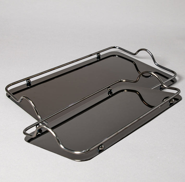 STEEL TRAY 42CMX27CM BLACK (202016358)