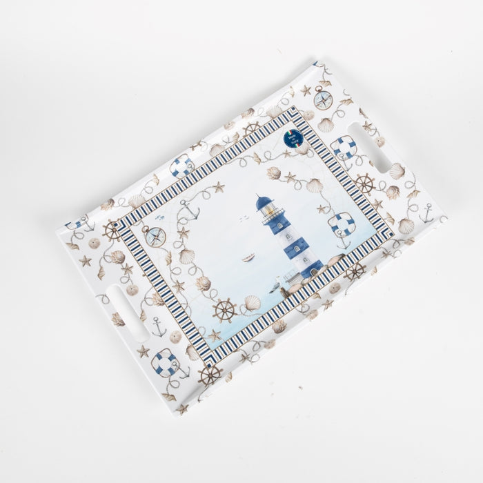 BLUE LIGHTHOUSE RECT.TRAY  47X31 (202073467)