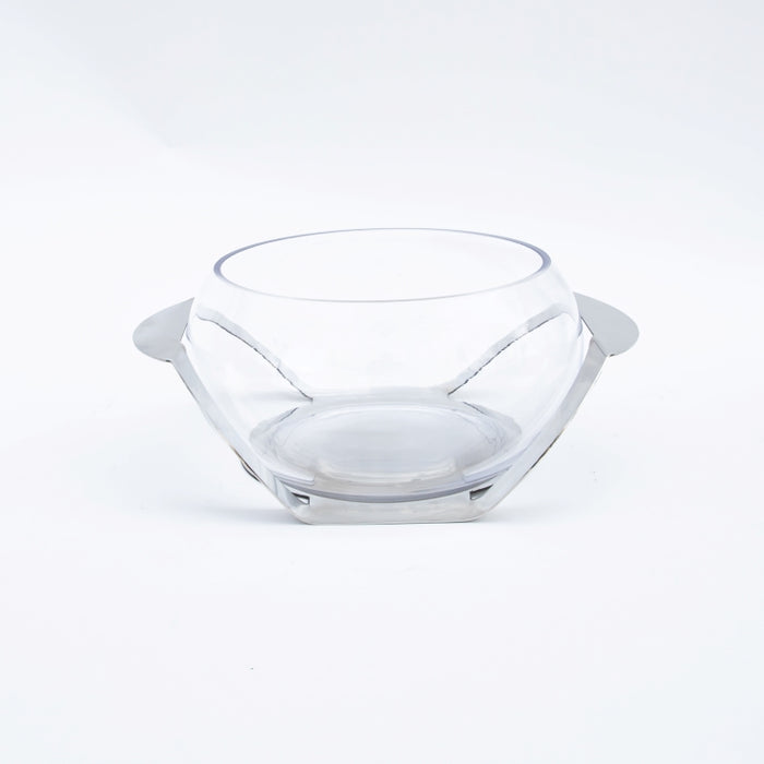 DAZHANG-GLASS SERVING BOWL SLVR (202029299)