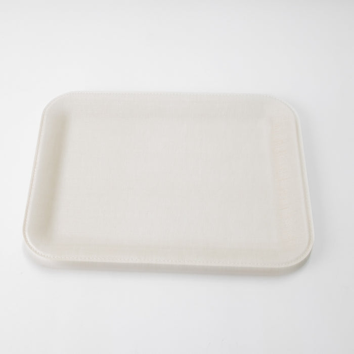 PLASTIC TRAY MEDIUM SILK IVORY 44CMX33CM (202107483)
