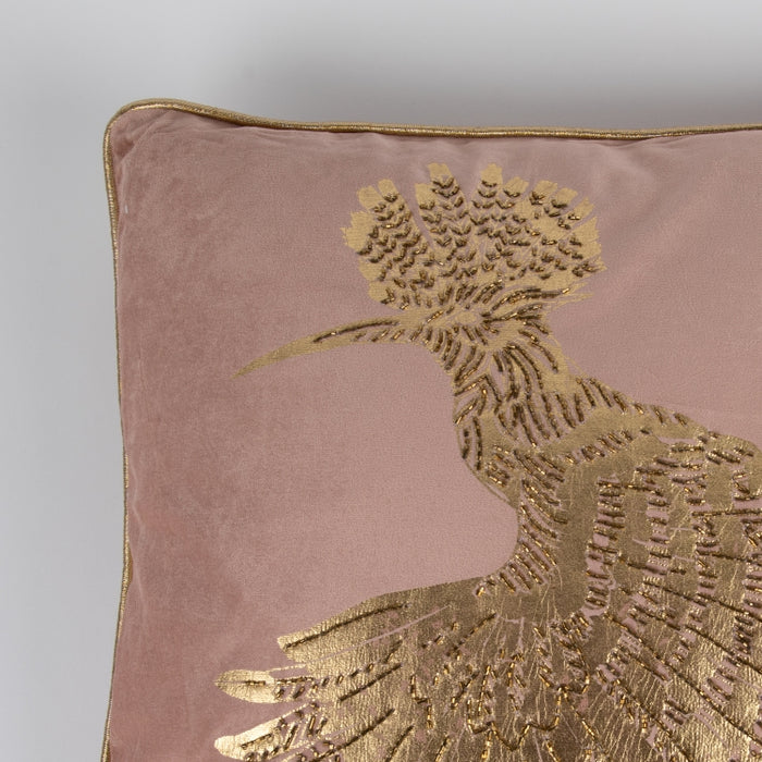 CUSHION HOOPOE BLUSH 45X45 (327131020)