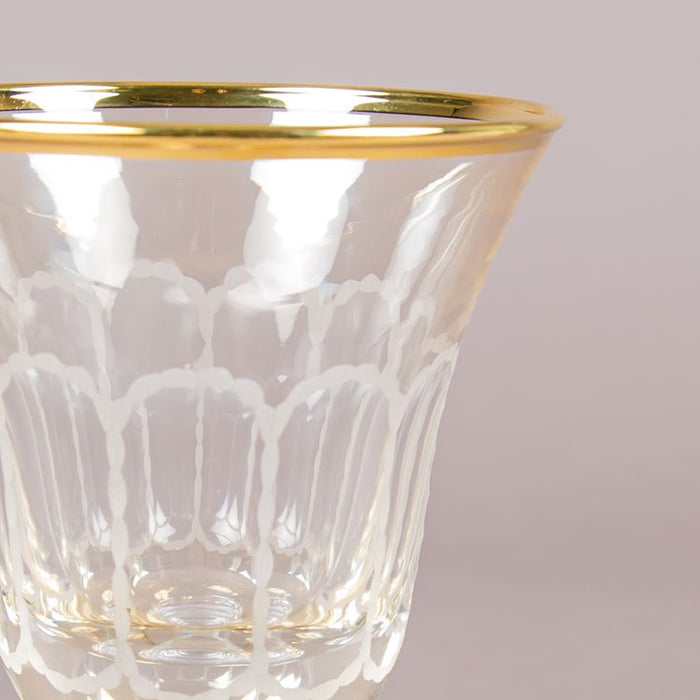 TF53 GOBLET 6PCS TIZIANO AMBER/GOLD (202016177)