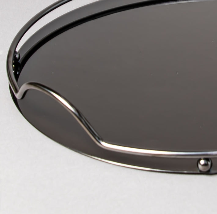 STEEL TRAY 39CM BLACK (202016366)