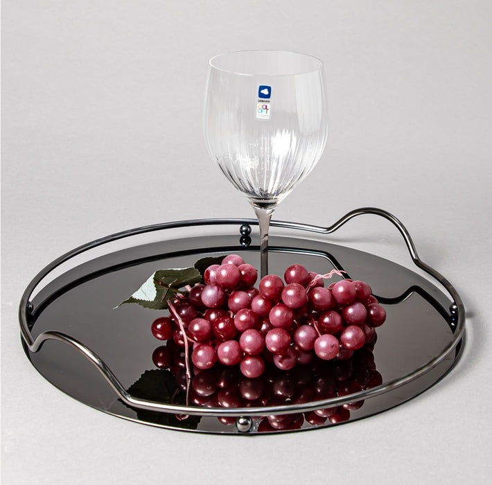 STEEL TRAY 39CM BLACK (202016366)