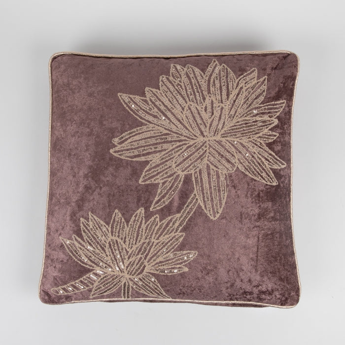 CUSHION FLOWER BLUSH 45X45 (327131016)