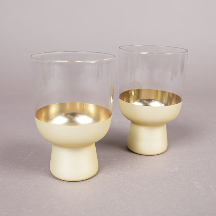 ARIA GLASS 2PC HIGHBALL TUMBLER GOLD (202016023)