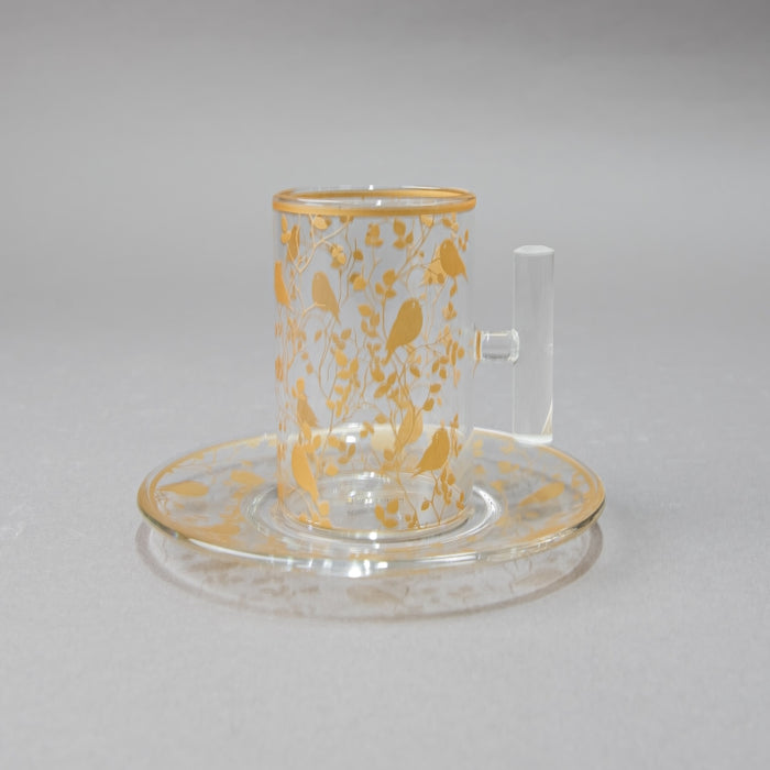 NABEISI-SET/6PCS TEACUP&SAUCER GOLD (202016520)