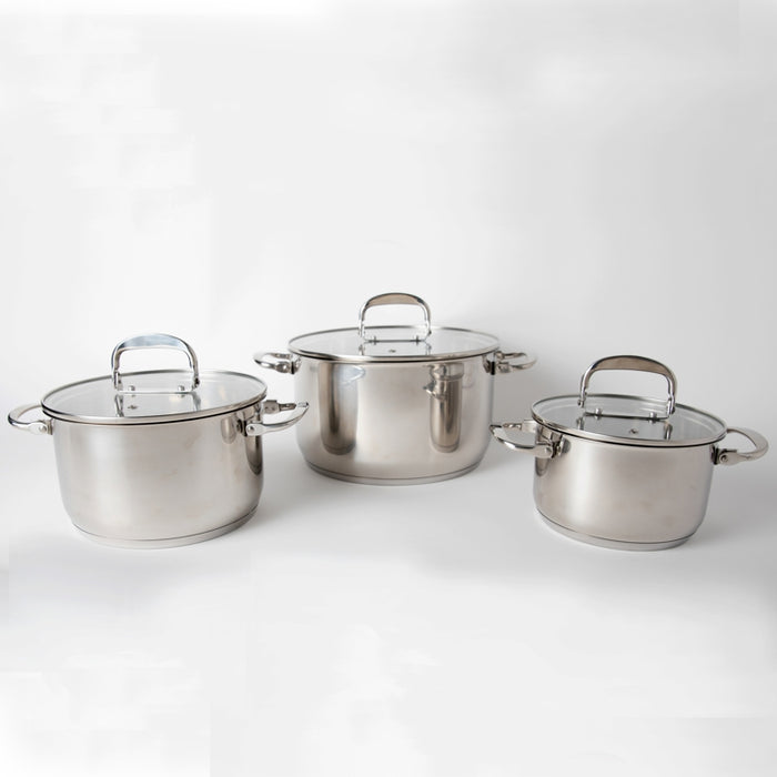 TOPIN STAINLESS STEEL 6PCS COOKWARE SET 0.6M (202030079)