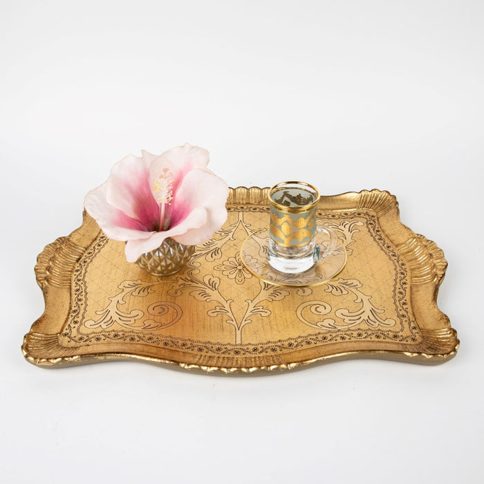 P220 TEACUP/SAUCER 6PCS MAT TORQUISE/GOLD (202016406)