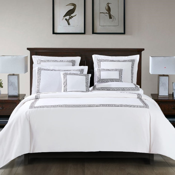 LINDSEY-GEO KNG 4PCS COMFORTER SET BLACK (327127506)