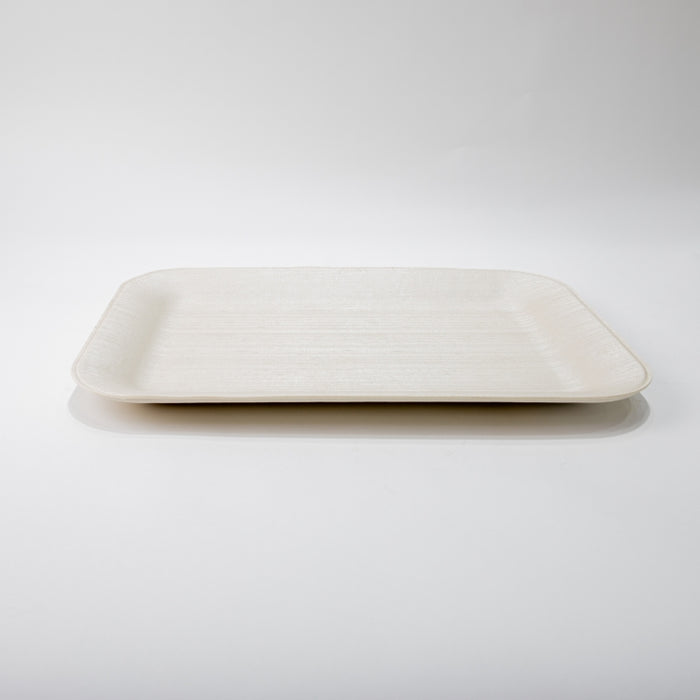 PLASTIC TRAY SMALL SILK IVORY 33CMX25CM (202107484)