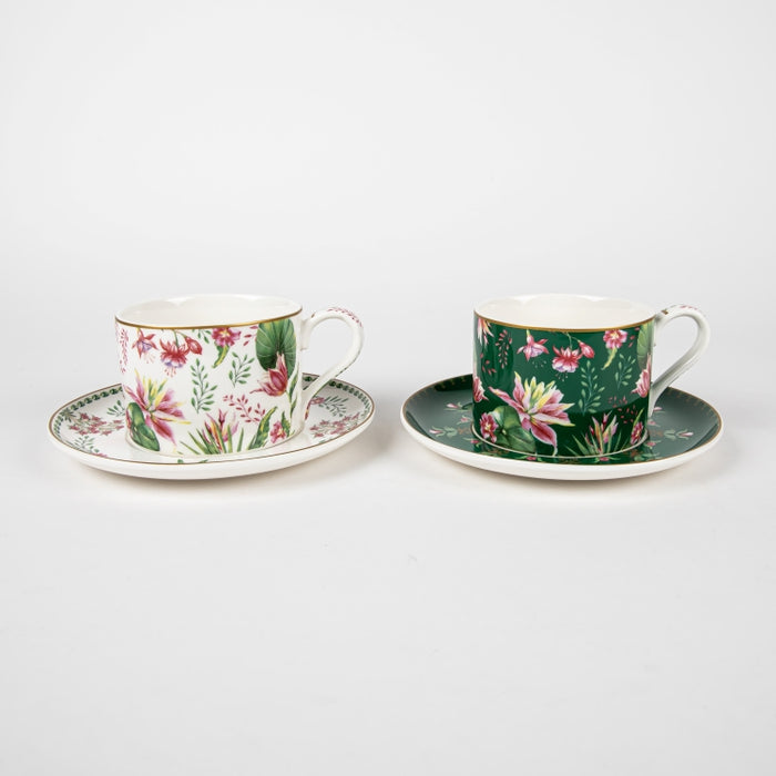 BOTANIC CHIC SET/2 CUP&SAUCER 240ML (202073299)