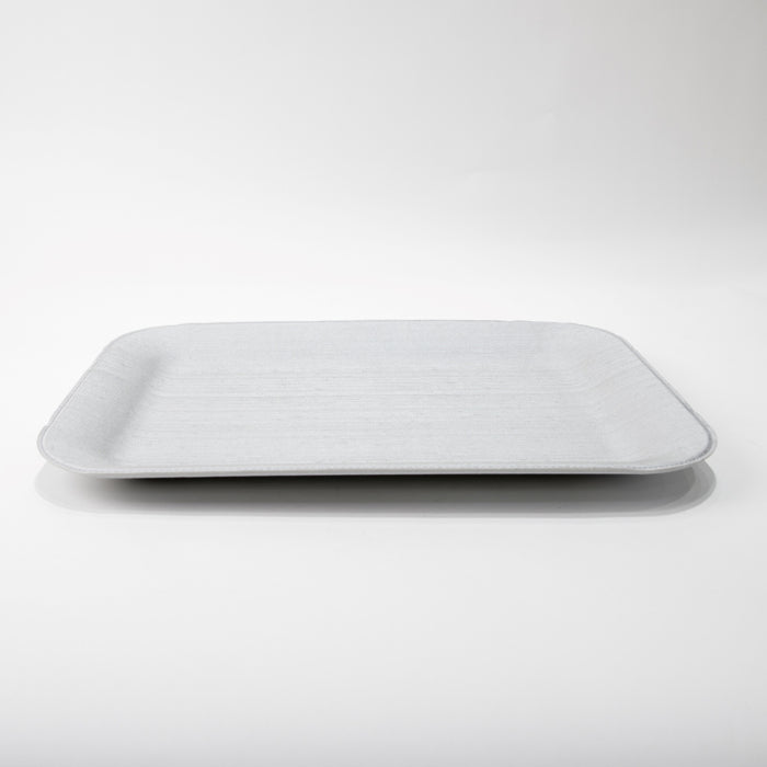 PLASTIC TRAY MEDIUM SILK SILVER 44CMX33CM (202107487)
