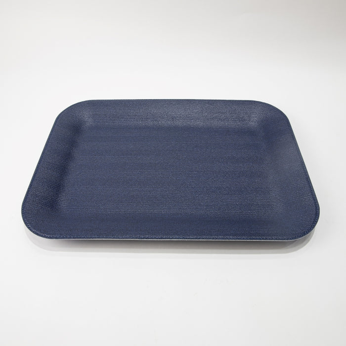PLASTIC TRAY MEDIUM BRAID NAVY 44CMX33CM (202107463)