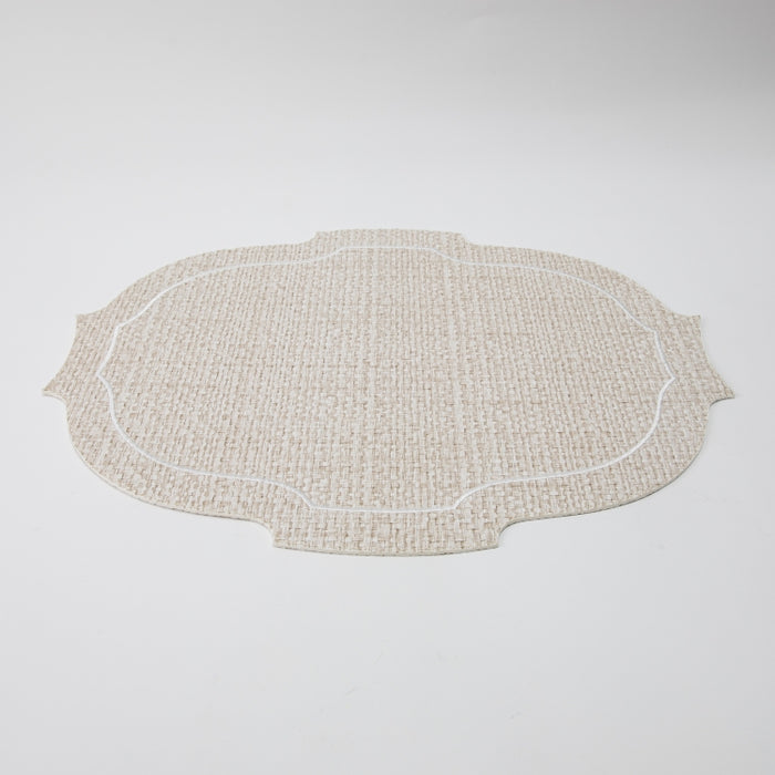 CROWN PLACEMAT W/LINE RAFYA BIEGE (202055076)