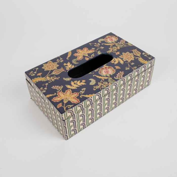 PAISELY BLUE TISSUE BOX 24X18CM (202073476)