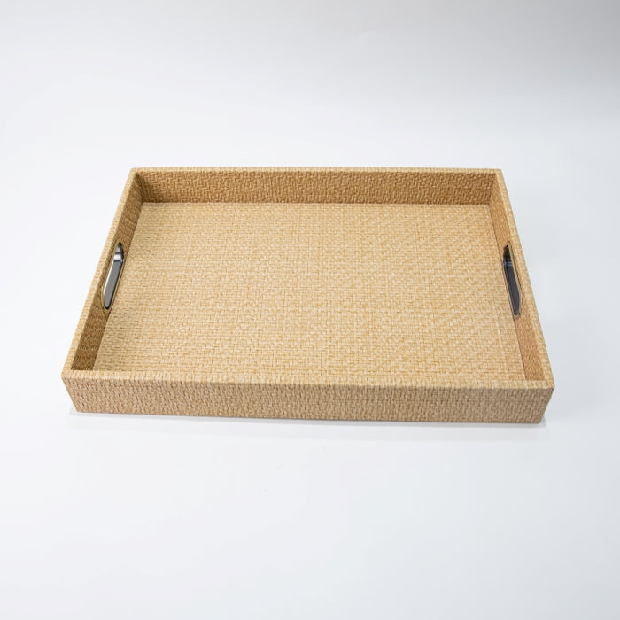 RECT.TRAY W/H RAFYA YELLOW 45CMX33CM (202107465)