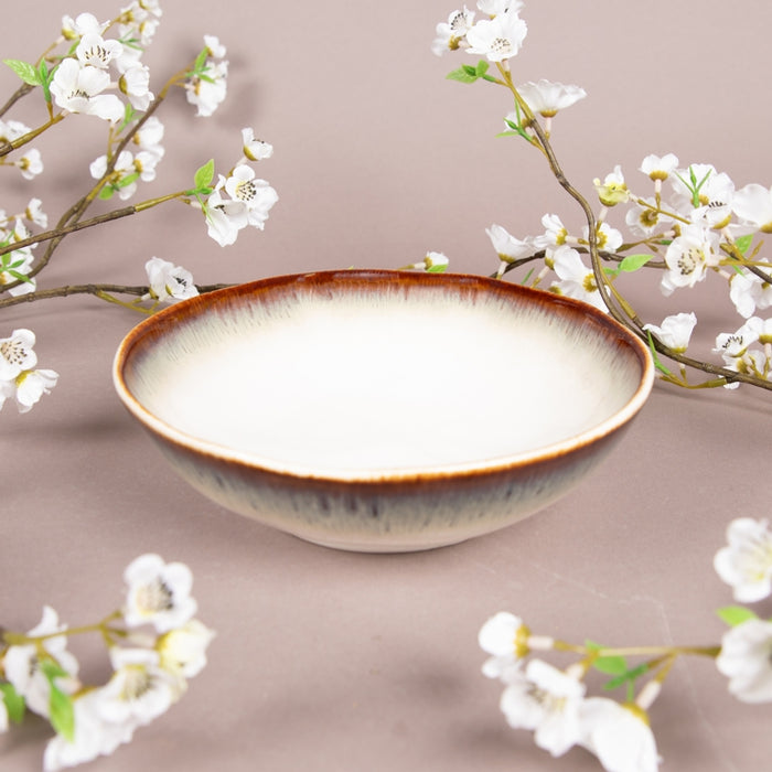 NUANCES PORCELAIN SOUP PLATE 19C BROWN (202073110)