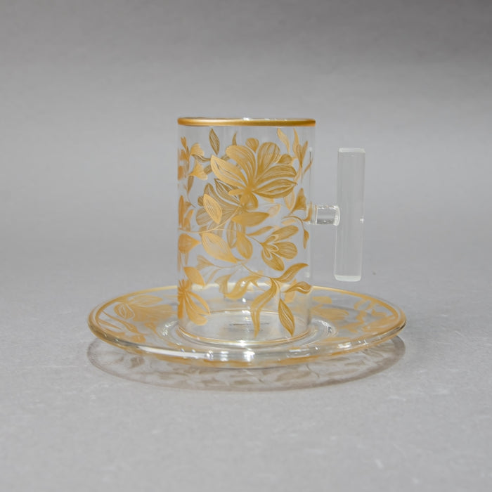 NABEISI-SET/6PCS TEACUP&SAUCER GOLD (202016524)