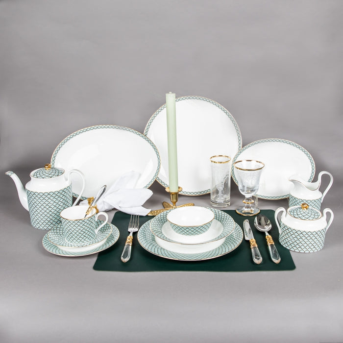 STECHCOL NEWBONECHINA 45PCS DINNER SET BLU (202029146)
