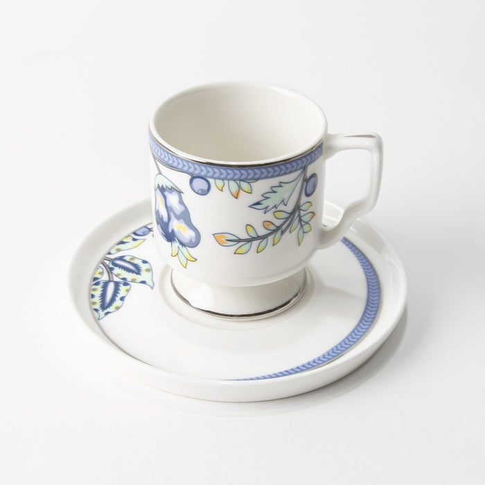 TWINS-6PCS COFFEECUP&SAUCER FLORAL BLUE (202029273)