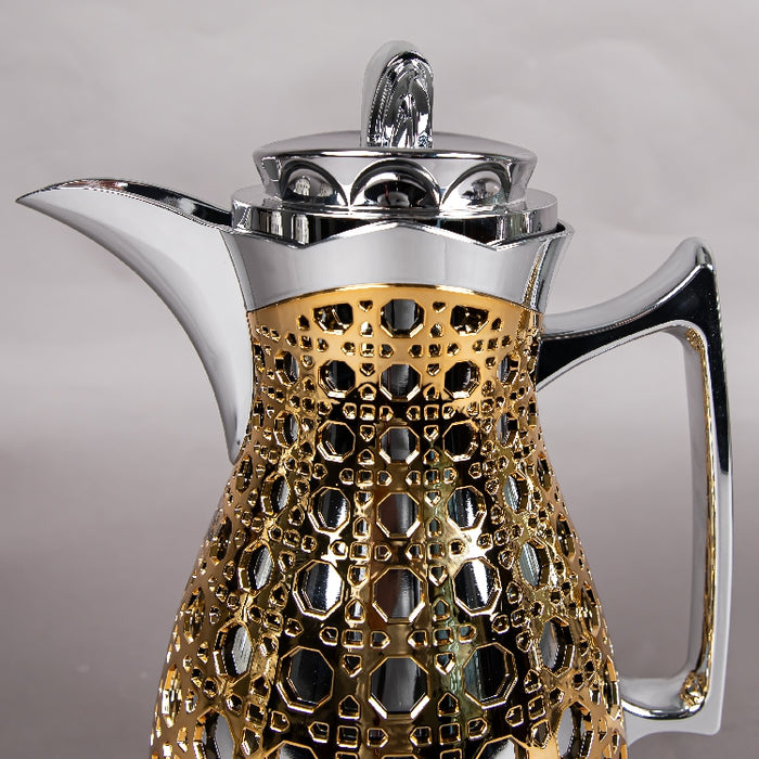 JIEGUAN VACUUM FLASK 1LITER GOLD/SILVER (202035081)