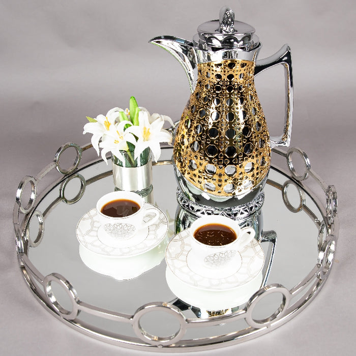 JIEGUAN VACUUM FLASK 1LITER GOLD/SILVER (202035081)