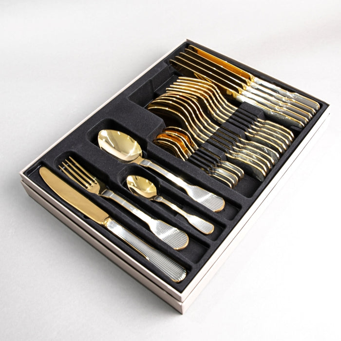 CAPRI 24PCS CUTLERY SET GOLD GELTEX (202064317)
