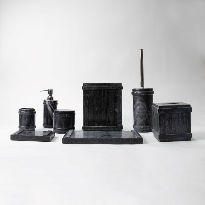 OTL-8PCS BATHROOM SET BLACK (264846574)