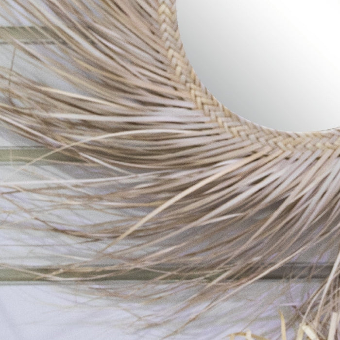 MIRROR SUN PALM DIAMETER 60CM NATURAL (418014580)