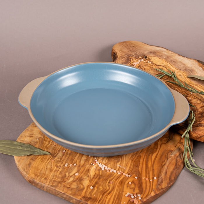 CLYDE ROUND BAKING DISH 32CM BLUE (202029093)