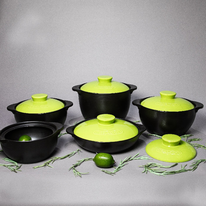 GREEN PORCELAIN CASSEROLE 4LITER (202029132)