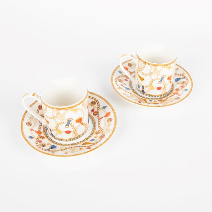 CHEVEL SET/2PCS COFEE CUP&SAUCER 80ML (202073390)