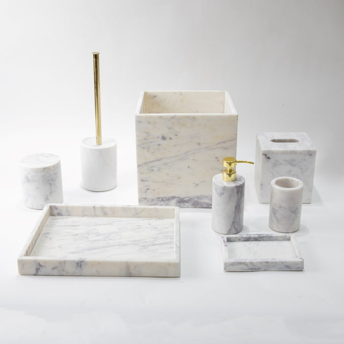 AS-8PCS BATHROOM SET GREY/WHT (264846583)