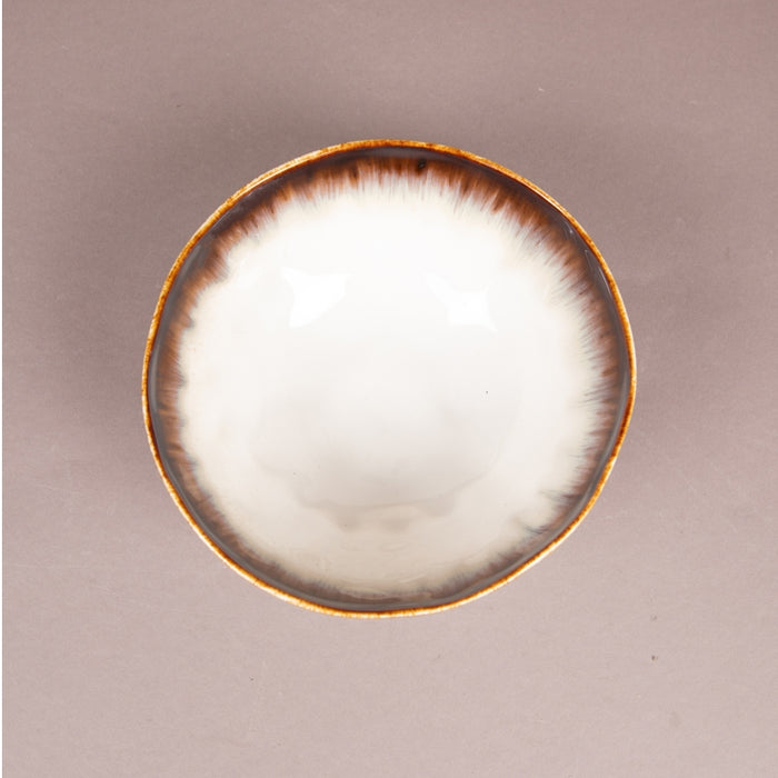 NUANCES PORCELAIN BOWL 18CM BROWN (202073116)