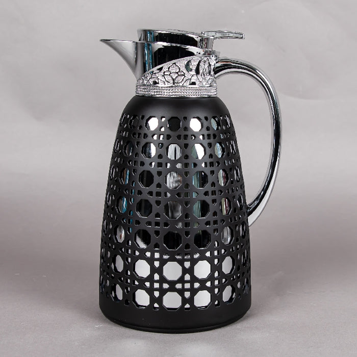 JIEGUAN VACUUM FLASK 1LITER BLACK/SILVER (202035072)