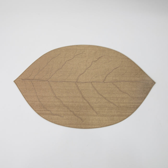 LEAF PLACEMAT SILK BRONZE (202055082)