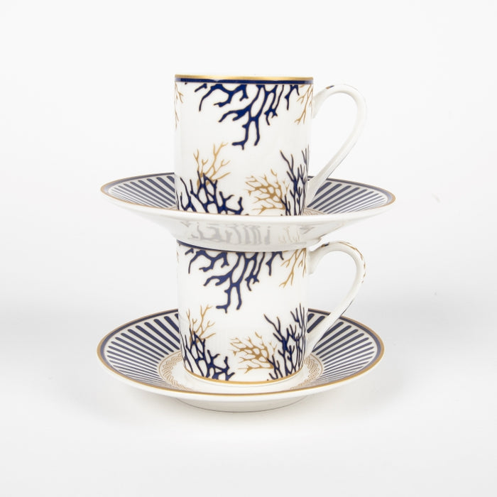 CORALLO SET/2 COFFEE CUP&SAUCER 80ML (202073436)